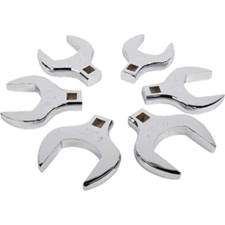 Gourmetgalley 0.5 in. Drive Jumbo Crowfoot Wrench Set - 6 Piece GO3036065